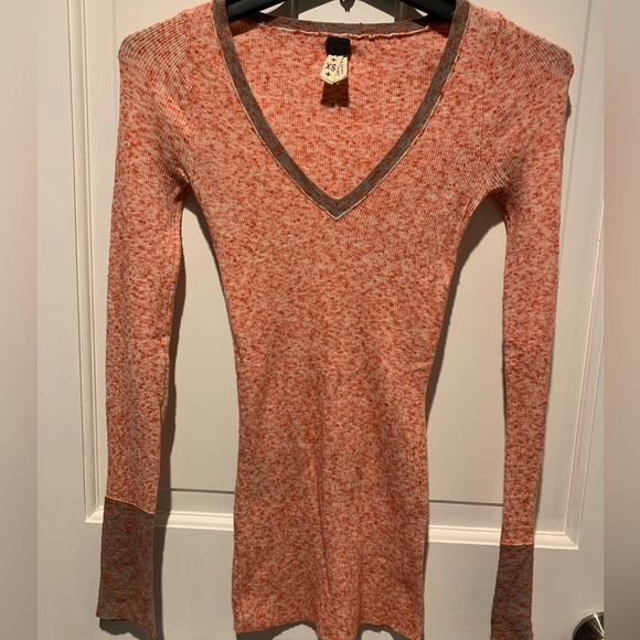 Free People We The Free Freckles Thermal Sweater- Pink - Picture 3 of 13